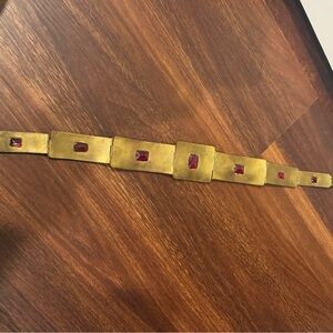 Gold Belt with Red Accents